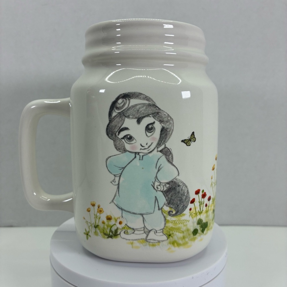 Disney Store Animators Collection Mason Jar Ceramic Mug Sketch